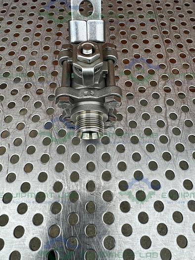 Used Inline Industries Stainless Steel Ball Valve w/ 1/2" Sanitary Fitting
