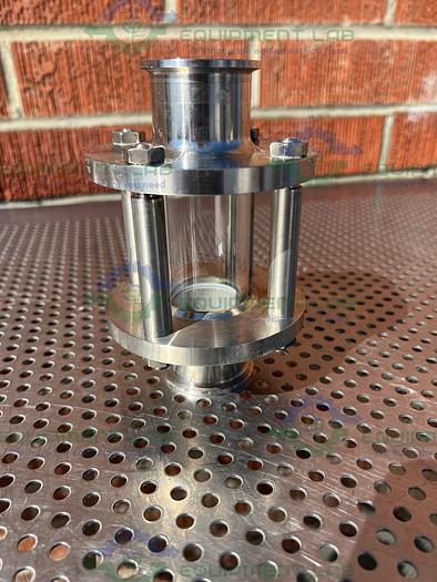 Used Unbranded Single Wall Compact In Line Sight Glass w/ 1 1/2" Sanitary Fitting