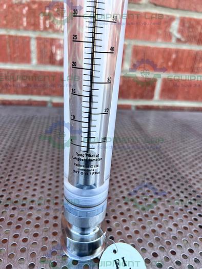 Used Blue White Industries F-410 Flowmeter w/ Swagelok Fittings