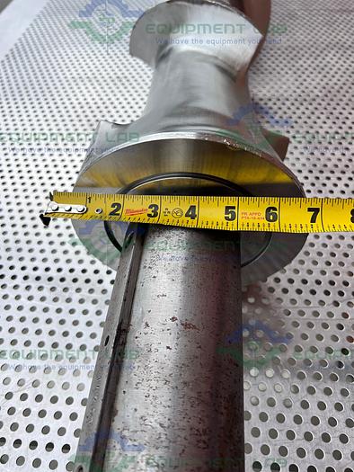 Used Stainless Steel 53" x 44 x 6" Meat Grinder Head Shaft Screw