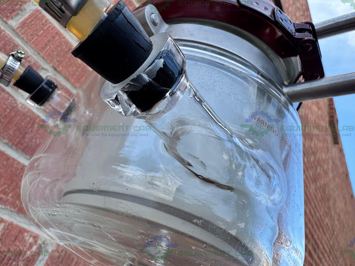 Used Powder System Limited GFD Glass Nutsche Filter Dryer 2L w/Servo Drive, Impeller