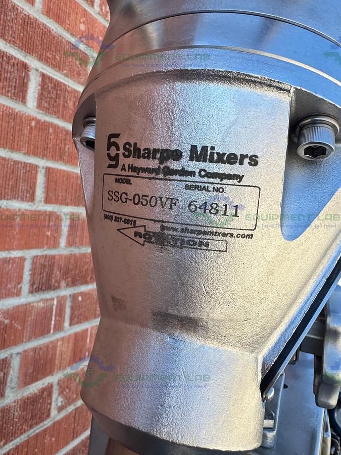Used Sharpe Mixers SSG-050VF Portable Mixer w/ VFD, 1/2 HP Motor, Two Impellers