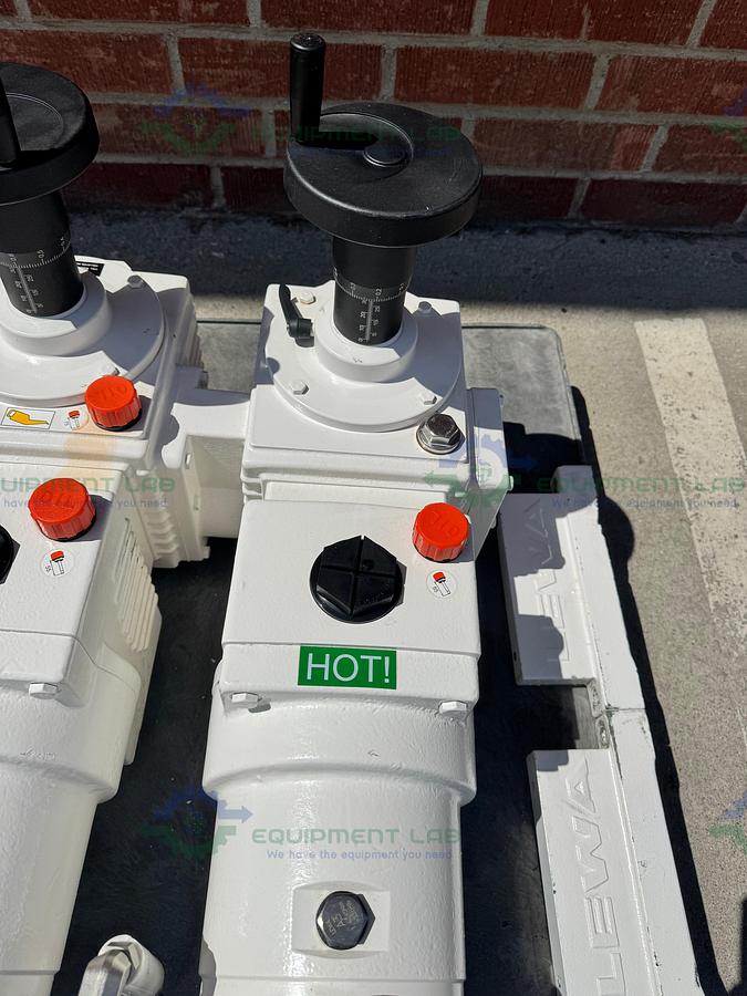 Used Lewa LDD2 Duplex Hydraulic Diaphragm Metering Pump w/ Baldor 5 HP Motor