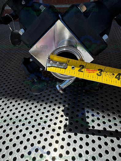 Used 4 ITT Pure Flo Stainless Steel Diaphragm Valve w/ 1/2" - 1 1/2 Sanitary Fittings