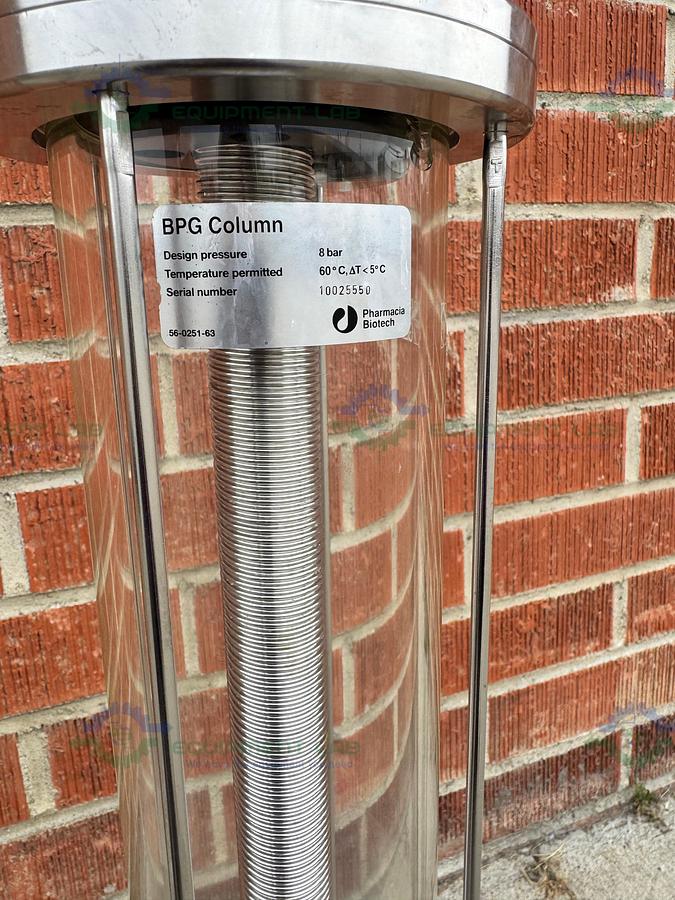 Used Cytiva / GE / Pharmacia BPG 100 / 500 Chromatography Column 4L
