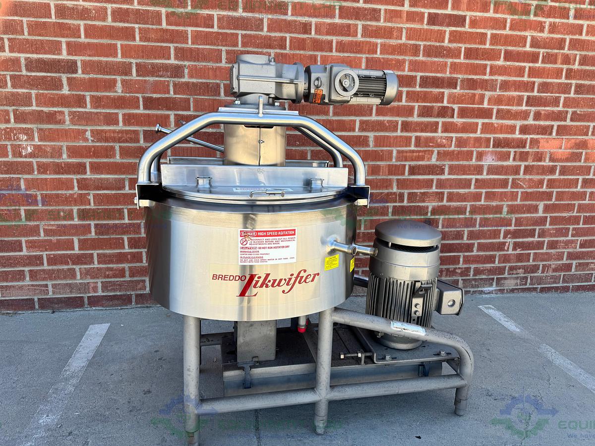 Breddo Likwifier Unused Jacketed 25 Gallon w/ Scrape Agitation mfg 2006