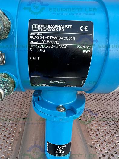 Used Endress + Hauser  Promass 60AS04 Mass FlowMeter  20-55 VAC