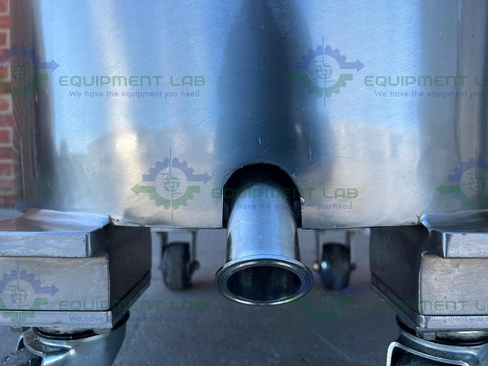 Used Ross M 40 Stainless Steel Single Shaft Mixer w/ Two 40 Gallon Tanks