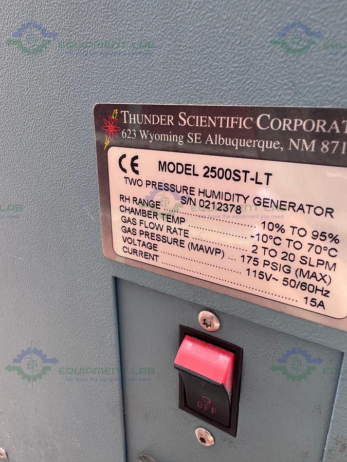 Used Thunder Scientific 2500 ST-LT Humidity Generator -10 - 70ºC, RH 10% - 95%