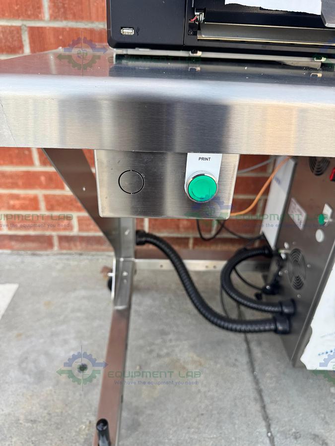 Used Optel Portable Manual Packing Station w/ Sato CL6NX Thermal Printer, Scanner