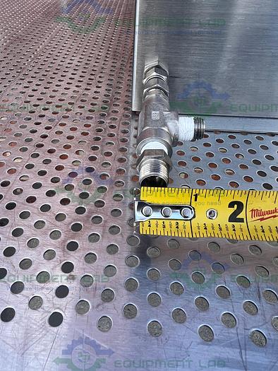 Used Hoffman 13" x 10" x 6" Enclosure w/ Malema Flow M-50-S23-10 Flow Switch, Gauge