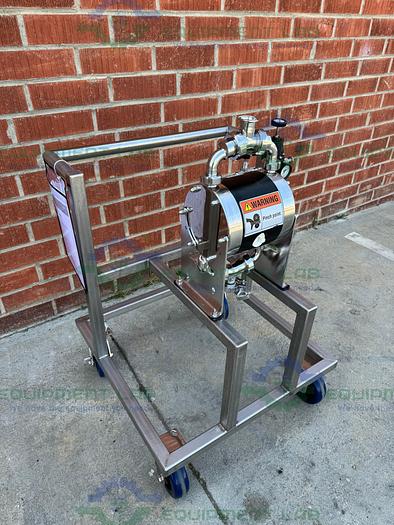 Used Almatec Bioecor B32BN-T-2-X98 Diaphragm Pump 100 PSIG w/ Cart