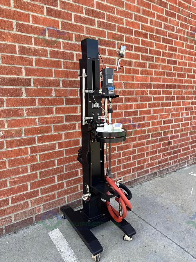 Used Gold Leaf Scientific HEB3-10L Glass Reactor Frame w/ Overhead Stirrer, Impeller