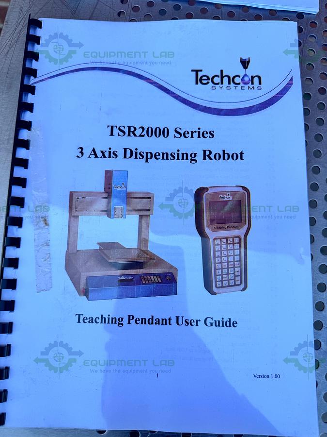 Used TECHON TSR2201 Dispensing Robot 3-axis 200mm X 200 mm