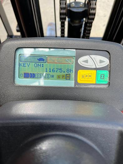 Used Toyota 7FBCU35 8000# Electric Forklift - Cushion Tires, 7700 Hours - 120" Mast