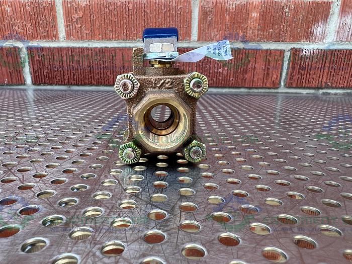 Used Nibco 595-Y-66 Bronze Ball Valve 600 CWP w/ 1/2" Threaded Fitting
