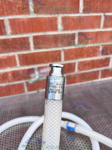 Used Saint Gobain SBP 0750 Pure Fit 96" Hose w/ 3/4" to 1 1/2" Sanitary Fitting 90PSI