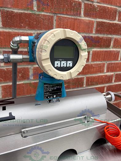 Used Endress + Hauser Promass 83 Mass FlowMeter w/ 1" Sanitary Fitting, Cart