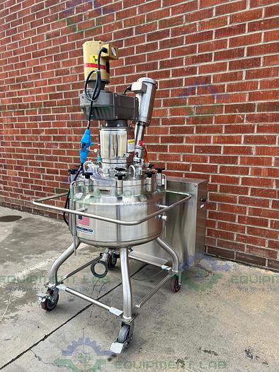 Used Paul Mueller  47-59 Liter Stainless Steel Jacketed Mixing Tank w/Scrape Agitation