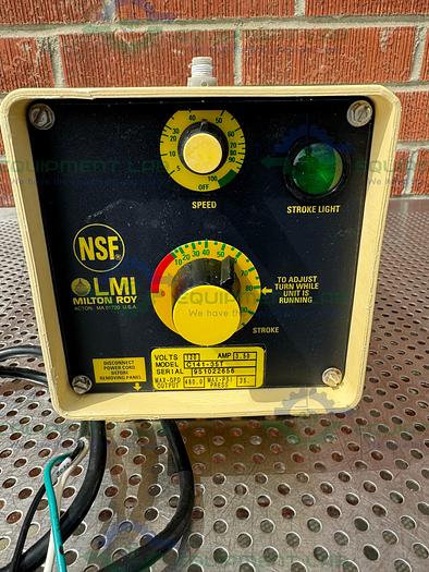 Used LMI Milton Roy C Series C141-35T Metering Pump 120V, Max 480 GPD at 25PSI