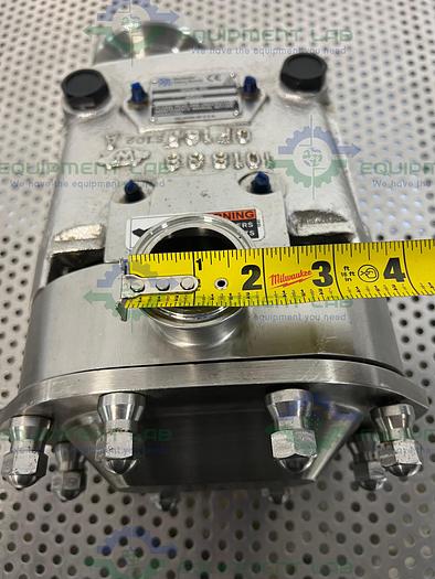 Used Waukesha Cherry Burrell  0187UL Rotary Lobe Pump w/ Stainless 1.5 HP Motor