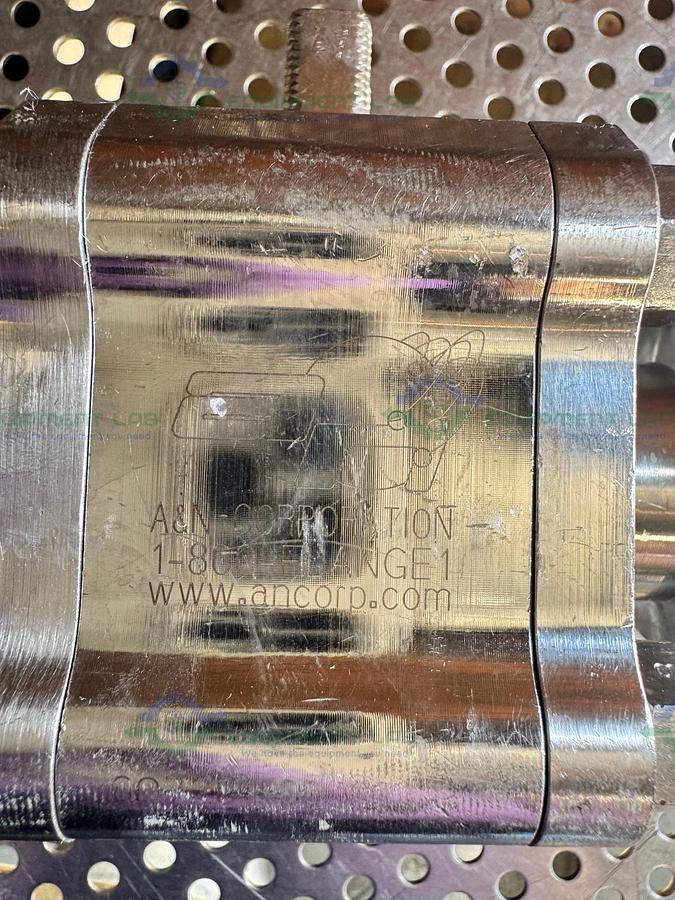 Used A&N Corporation Stainless Steel Ball Valve w/ KF40 Vacuum Fitting