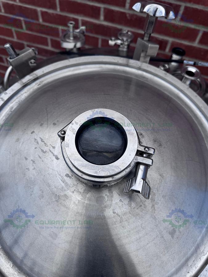 Used Feldmeier 1000 Liter Stainless Steel Jacketed Reactor 50 FV PSI w/ 0.5 HP Motor