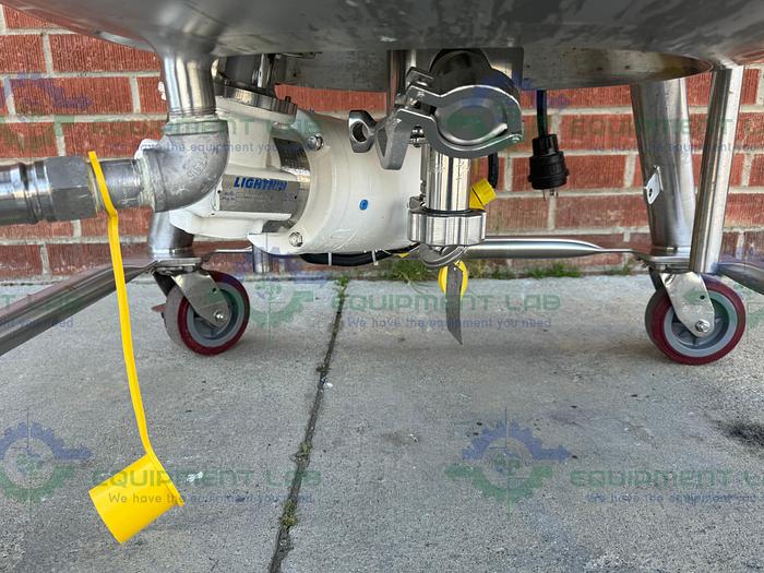 Used DCI 250 Liter Stainless Steel Jacketed Reactor 45 PSI w/ Bottom 0.5 HP Mixer