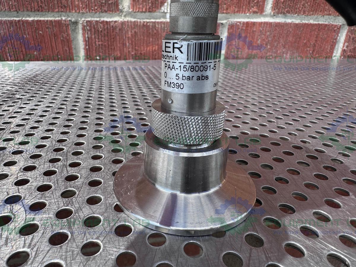 Used Keller PAA-15/80091-5 Flush Diaphragm Pressure Transducer 0-5 Bar abs