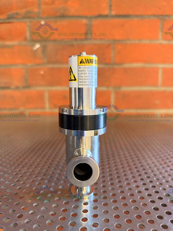 Used Nor-Cal Products ESVP-0752-NW8 Right Angle Valve w/ KF 16/10 Vacuum Fitting