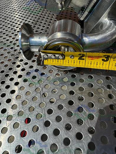 Used 3 ITT Pure Flo Advantage Stainless Steel Diaphragm Valve w/ 1" Sanitary Fittings