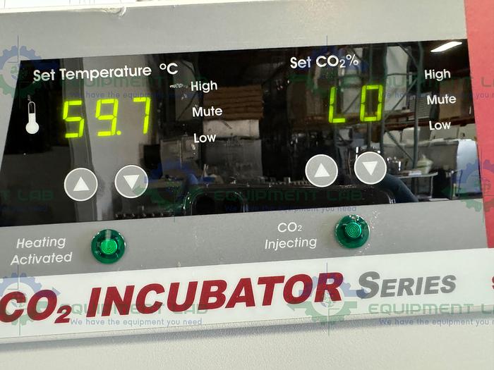 Used SHEL LAB  2428 CO2 Air Jacketed Incubator, 28 Cu.Ft. 120V, 60°C