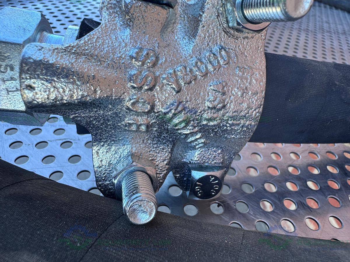 Used Steam King 205MB 1" 2 Wire Braid 250 PSI 232" Flexible Hose w/ 1" NPT Fittings