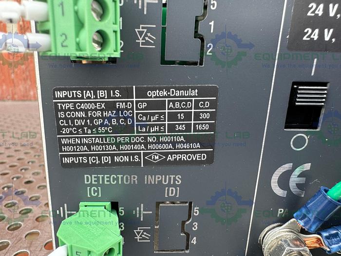 Used Optek Control 4000 C4221-EX FM-D Photometric Analyzer Converter