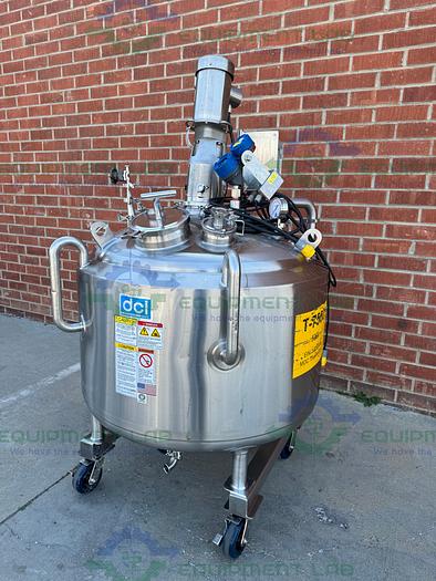 Used DCI  500 Liter Stainless Steel Jacketed Reactor 45 PSI w/ 0.5 HP Mixer