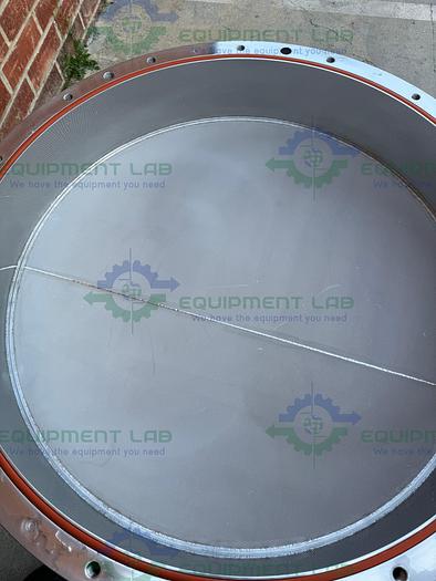 Used Mann Stainless Steel 800mm x 100mm Chromatography Column w/ Micron Filter Mesh