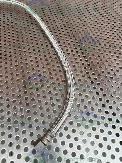 Used Unbranded 60" Stainless Steel Flexible Braided Hose w/ Male Threaded Fitting