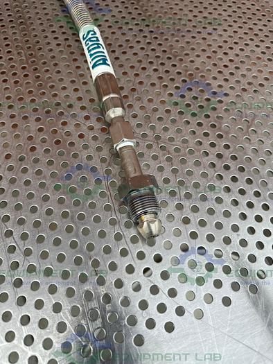 Used Airgas  Stainless Steel Flexible Hose 75" w/ Compression Fitting, Male Threaded