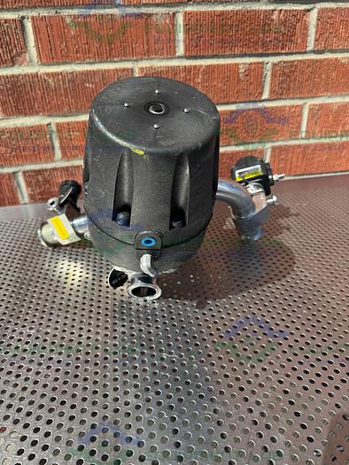 Used 4 ITT Pure-Flo Stainless Steel Diaphragm Valves w/ 1.5" to 1/2" Sanitary Fitting