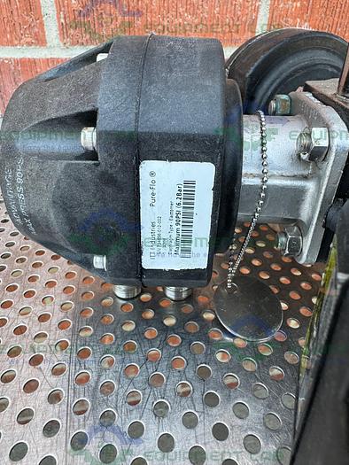 Used 5 ITT Pure Flo Advantage Stainless Steel Diaphragm Valve w/ 1" Sanitary Fitting