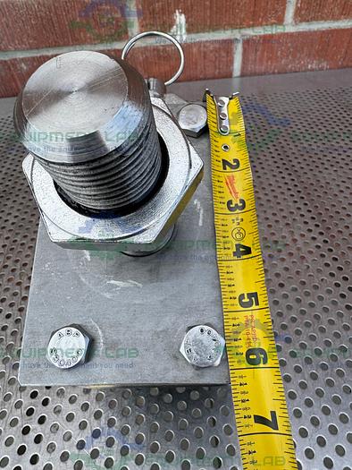 Used Albion Dual Tech 5" Industrial Caster w/ Threaded Fitting, 6" x 4.5" Platform