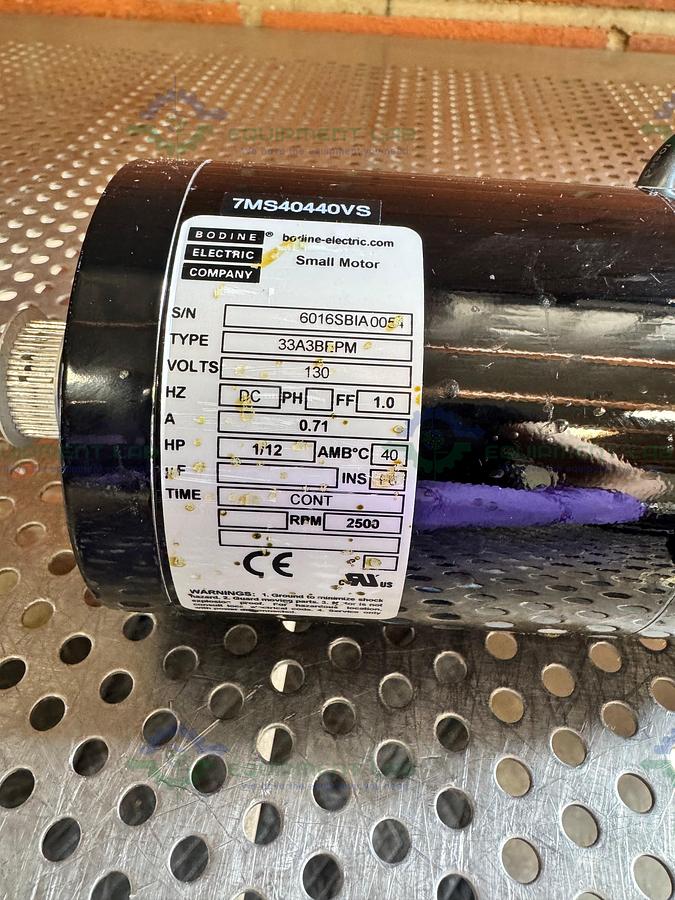 Used Bodine 33A3BEPM Gear Motor 1/12 HP w/KB Electronics KBPC-240D Controller