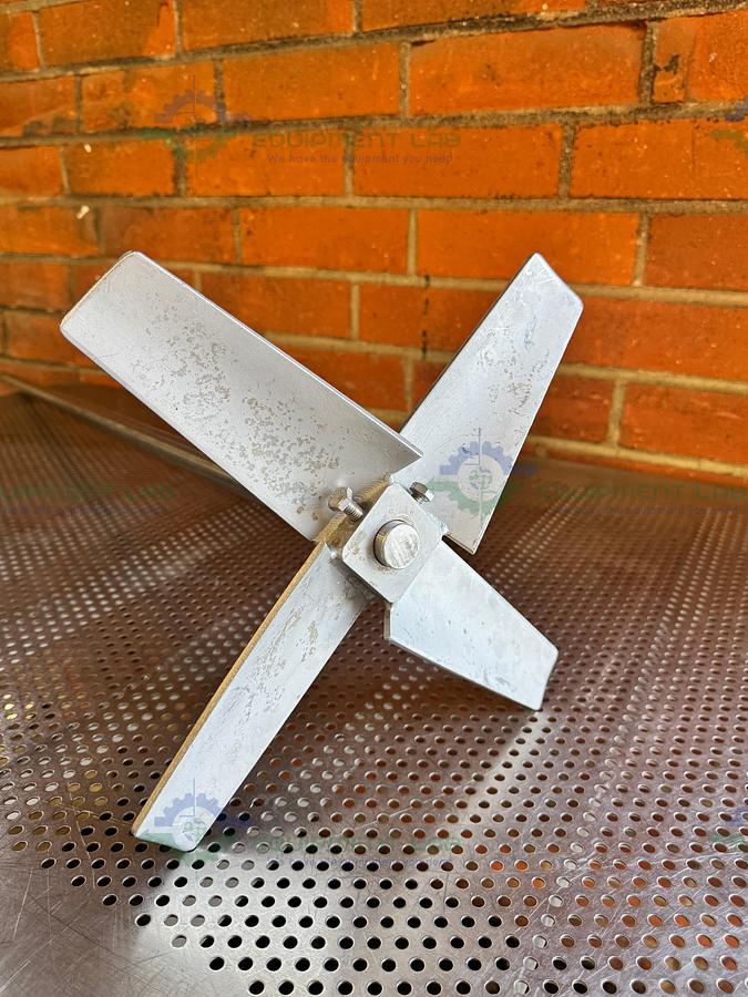 Used 55" Stainless Steel Mixing Shaft 1" Diameter w/ 12" Impeller