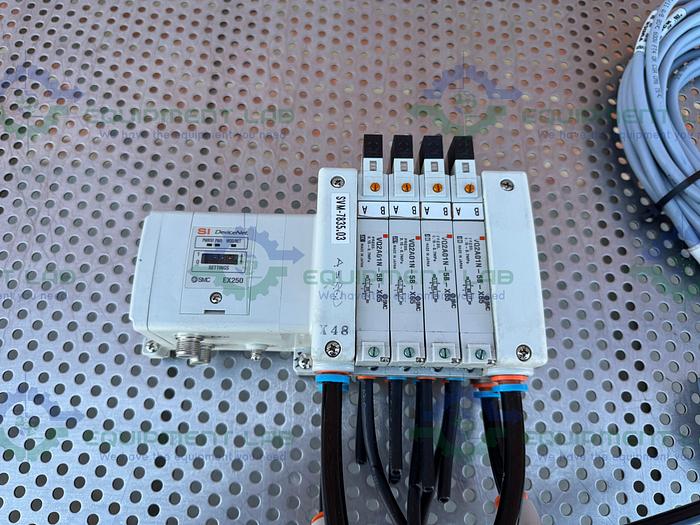 Used SMC EX250-SDN1 Input Output Si Unit w/ Turck JBBS 57-E812 DeviceNet Hub Junction