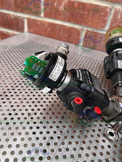 Used 5 ITT Advantage  Stainless Steel Diaphragm Valves w/ Valve Positioner