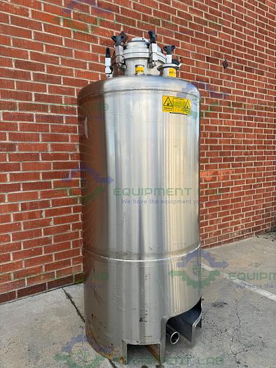 Used JBF Stainless  1000 Liter Stainless Steel Pressure Vessel Single Wall Tank
