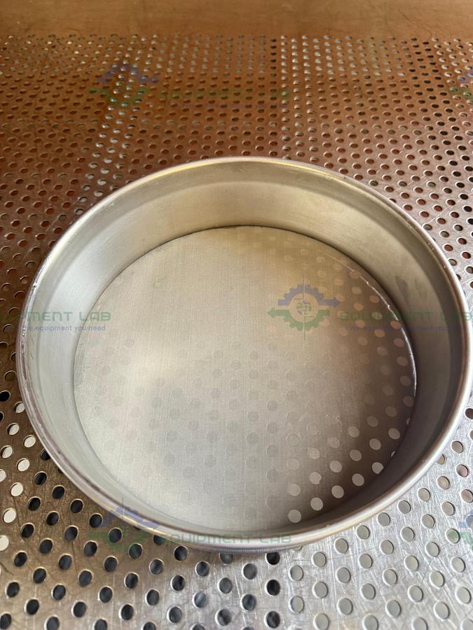 Used Retsch Sieve Frame and Screen, 8" Diameter x 2" Deep, 63um Mesh Size