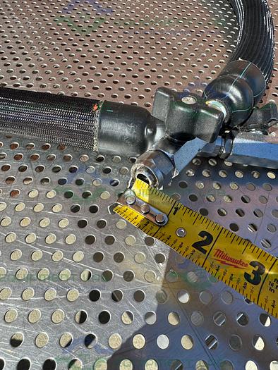 Used Huber  Insulated Flexible Chiller Hose 76" w/ Valve 3/8" Male Threaded Fitting