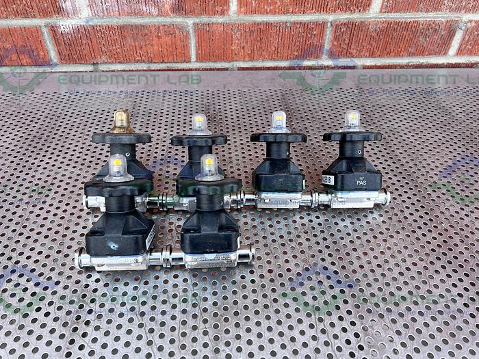 Used ITT Pure Flo .75-316L-RA15MAX-CWP150 Diaphragm Valve w/ 3/4" Sanitary Fitting