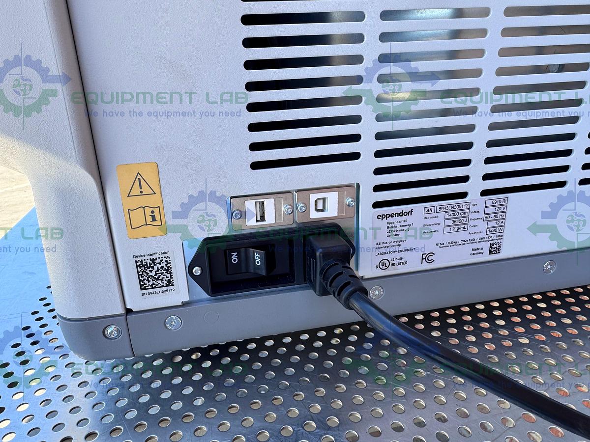 Used Eppendorf 5910Ri Refrigerated Centrifuge w/ S-4X Universal Rotor 4500 RPM